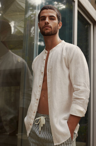 Îlot, Camisa-SH13042, Hombre/Ilot, Ilot, Lino, Camisas