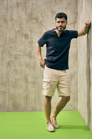 Îlot, Bermuda, BH43041, Lino, Bermudas/Shorts