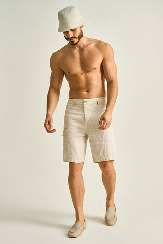 Îlot, Bermuda, BH43041, Lino, Bermudas/Shorts