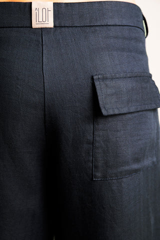 Îlot Colombia, Bermuda azul oscuro, Verano, Playa, Ropa para hombre
