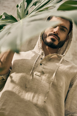 Îlot, Camibuso, SH72041, Lino, Camisas