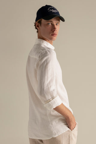 Îlot Colombia, Camisa canaria, Camisa hombre, Verano, Playa, Ropa hombre, Gorra
