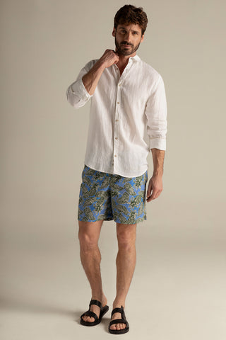 Îlot Colombia, Camisa bora bora y Pantaloneta hombre, Verano, Playa, Ropa hombre, Sandalias