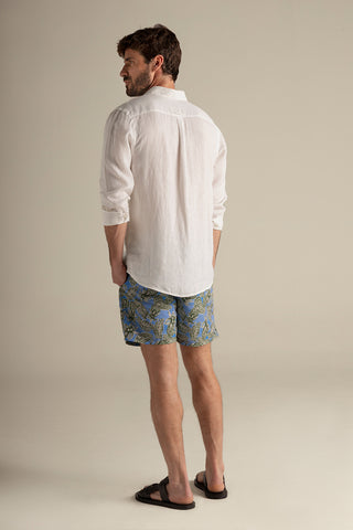 Îlot Colombia, Camisa bora bora y Pantaloneta hombre, Verano, Playa, Ropa hombre, Sandalias