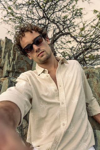 Îlot Colombia, Camisa, Verano, Playa, Ropa para hombre