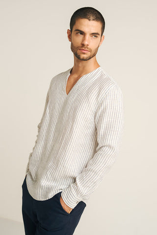 Îlot, Camisa, Ref. SH09051, Lino, Camisas, Hombre