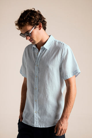 Îlot Colombia, Camisa azul claro, Eventos de verano, Playa, Ropa para hombre