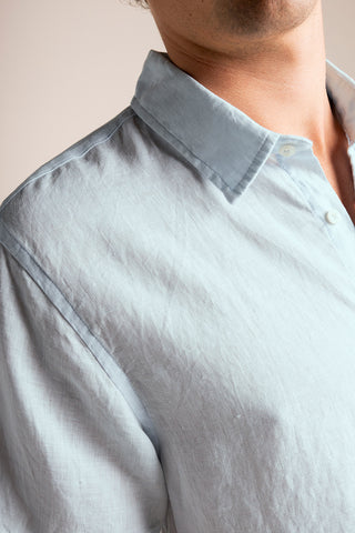 Îlot Colombia, Camisa azul claro, Eventos de verano, Playa, Ropa para hombre