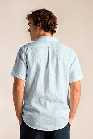 Îlot Colombia, Camisa azul claro, Eventos de verano, Playa, Ropa para hombre