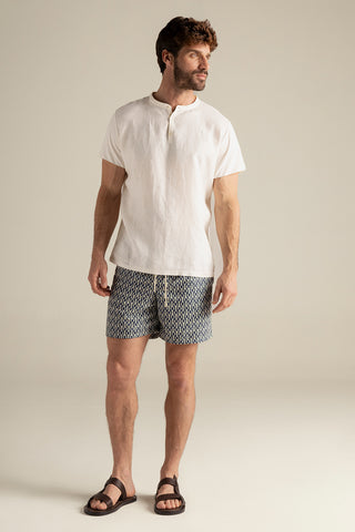 Îlot Colombia, Camisa cuba, Camisa y Pantaloneta hombre, Verano, Playa, Ropa hombre, Sandalias