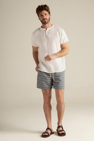 Îlot Colombia, Camisa cuba, Camisa y Pantaloneta hombre, Verano, Playa, Ropa hombre, Sandalias