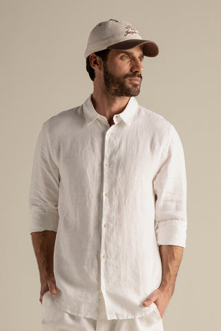 Îlot Colombia, Camisa slim fit, Camisa hombre, Verano, Playa, Ropa hombre, Gorra hombre