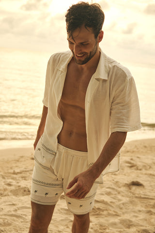 Îlot Colombia, Camisa, Ref. SH44052, Hombre/Ilot, Lino, Camisas, Short, Ref. BH60052, Producto ECO, Ropa para hombre, Verano, Playa