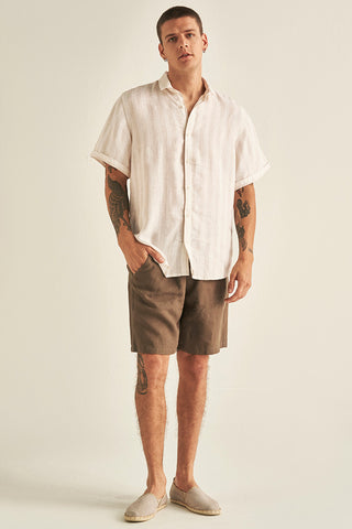Camisa marfil para hombre — Îlot