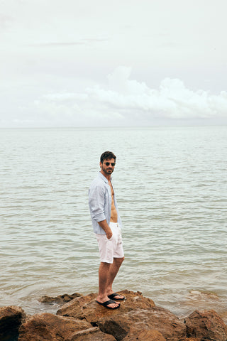 Îlot Colombia, Bermuda rivera, Camisa y Bermuda hombre, Verano, Playa, Ropa hombre, Sandalias