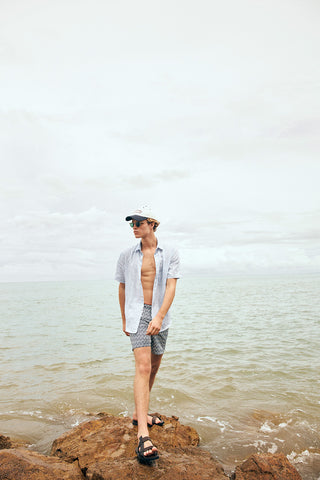 Îlot Colombia, Camisa, Pantaloneta bahía, Verano, Playa, Ropa para hombre, Gorra, Sandalias