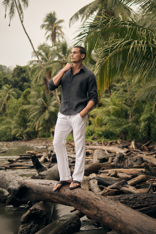 Îlot Colombia, Pantalón cabo, Pantalón hombre, Camisa fiji, Verano, Playa, Ropa hombre, Sandalias hombre, Accesorios