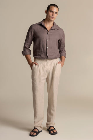 Îlot Colombia, Camisa fiji privé, Camisa hombre, Pantalón privé, Sandalias, Verano, Playa, Ropa hombre