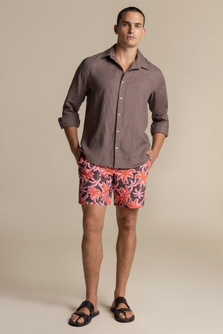 Îlot Colombia, Pantaloneta bahía, Pantaloneta baño hombre, Camisa fiji privé, Sandalias, Verano, Playa