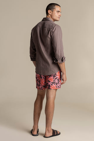 Îlot Colombia, Pantaloneta bahía, Pantaloneta baño hombre, Camisa fiji privé, Sandalias, Verano, Playa