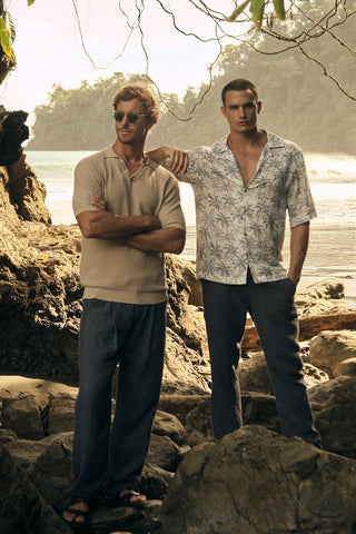 Îlot Colombia, Camisa Ibiza, Camisa hombre, Pantalón, Sandalias, Verano, Playa, Ropa hombre