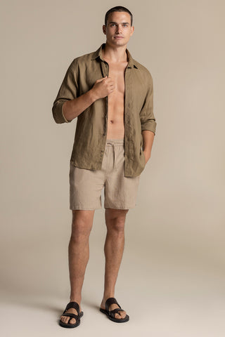 Îlot Colombia, Camisa ibiza, Camisa hombre, Short, Sandalias, Verano, Playa, Ropa hombre