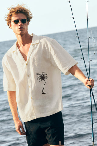 Îlot Colombia, Camisa ibiza, Shorts, Verano, Playa, Ropa para hombre
