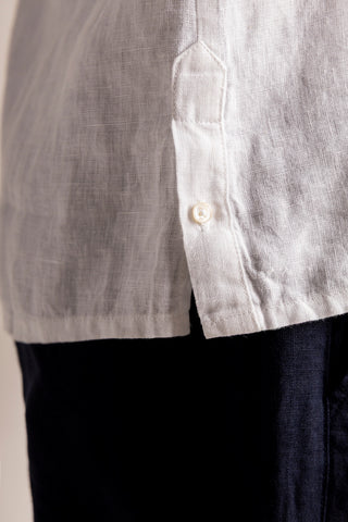 Camisa Guayabera Privé blanca para hombre — Îlot, Ropa de playa, Verano