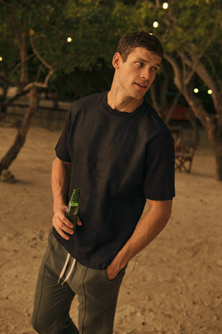 Îlot Colombia, Camiseta , Ref. SH28A52, Hombre/Ilot, Lino, Camisetas, Ropa para hombre, Playa, Verano