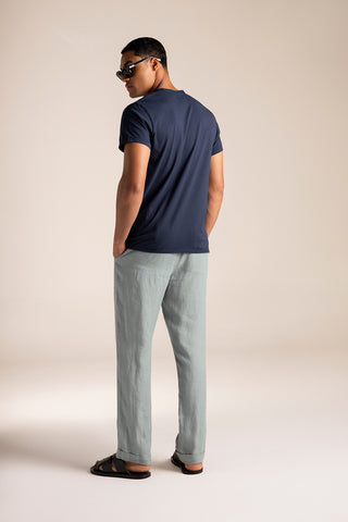 Camiseta Cuba azul y Pantalón azul para hombre — Îlot, Ropa de paya, Verano, Para toda ocasión, Gafas, Sandalias