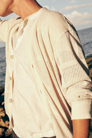 Îlot Colombia, Cárdigan, Verano, Playa, Ropa para hombre