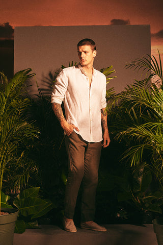Pantalón café para hombre — Îlot