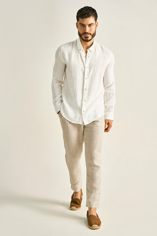 Îlot, Pantalón, PH38041, Lino, Pantalones