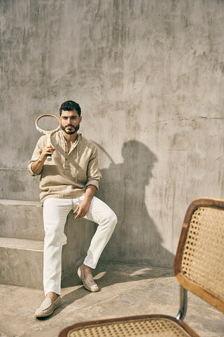 Îlot, Pantalón, PH41041, Lino, Pantalones