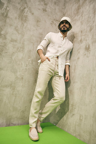 Îlot, Pantalón, PH42041, Lino, Pantalones