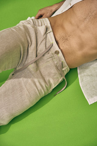 Îlot, Pantalón, PH42041, Lino, Pantalones