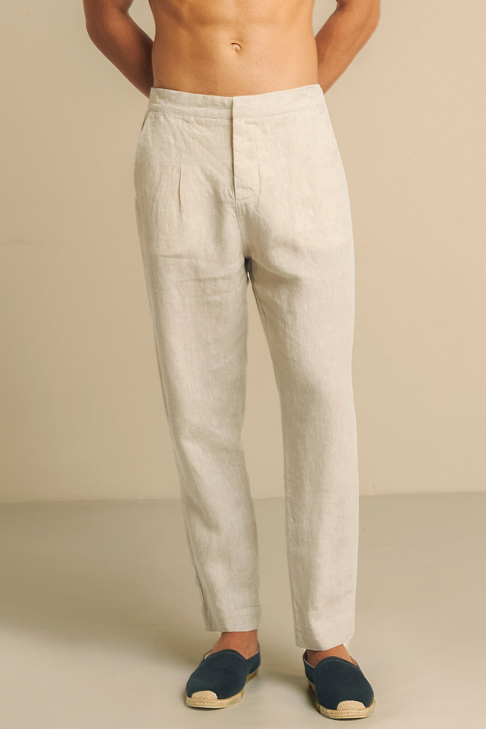 Arrow Blazer Lino Hombre Hombre Lino Pantalon Lino Verde Hombre