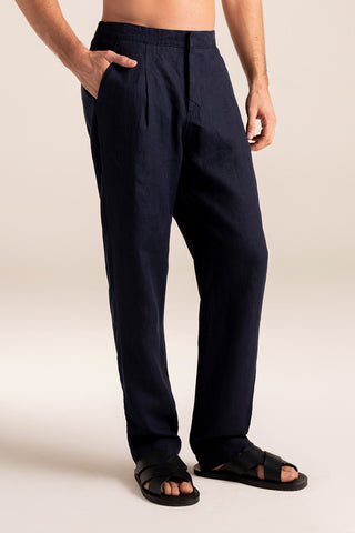 Pantalón privé azul para hombre — Îlot, Ropa de playa, Verano, Para toda ocasión