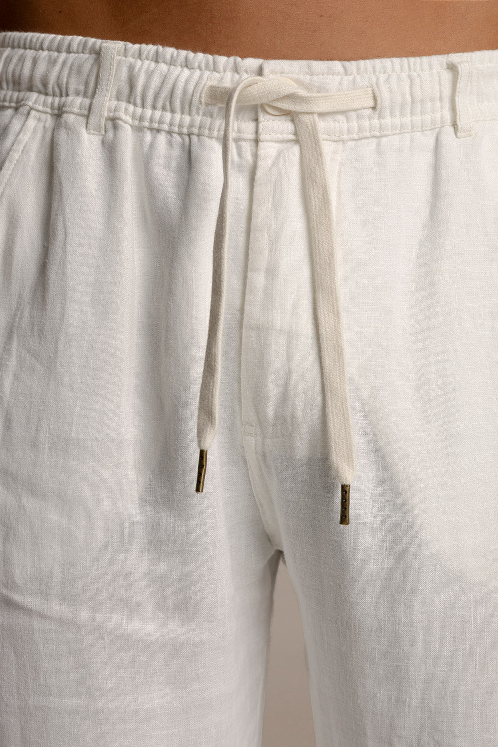Pantalón jogger lino para hombre en blanco – ilot-swimshorts