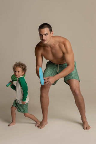 Îlot Colombia, Pantaloneta bahía, Pantaloneta baño hombre, Pantaloneta kid, Camiseta lycra, Verano, Playa