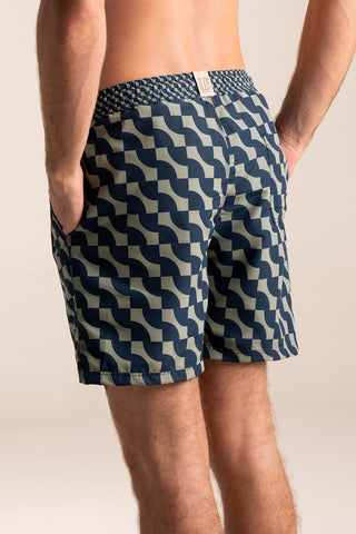 Îlot Colombia, Pantaloneta bahía Azul, Verano, Playa, Ropa para hombre