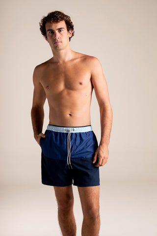 Îlot Colombia, Pantaloneta bahía Azul, Verano, Playa, Ropa para hombre