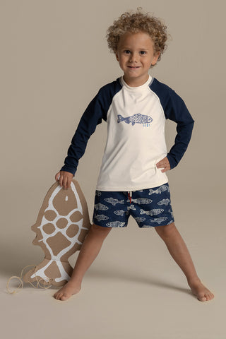 Îlot Colombia, Camiseta lycra kids, Pantaloneta baño hombre, Verano, Playa