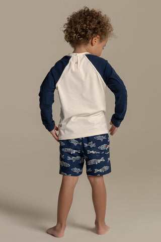 Îlot Colombia, Camiseta lycra kids, Camiseta baño niño, Pantaloneta baño niño, Verano, Playa