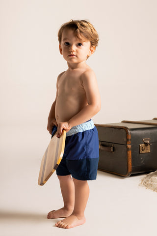 Îlot Colombia, Pantaloneta kids azul, Verano, Playa, Ropa para niño