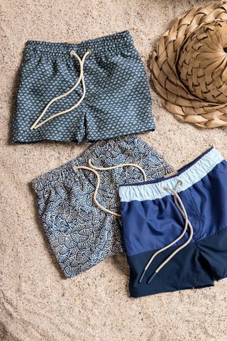Îlot Colombia, Pantaloneta kids azul, Verano, Playa, Ropa para niño