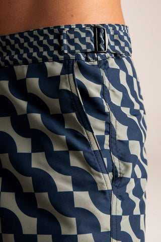 Îlot Colombia, Pantaloneta surf azul , Verano, Playa, Ropa para hombre
