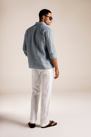 Pantalón Cabo blanco y Camisa azul para hombre — Îlot, Ropa de playa, Verano, Para toda ocasión, Gafas, Sandalias