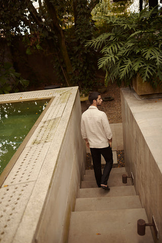 Îlot, Pantalon-PH45042, Lino, Pantalones