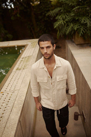 Îlot, Pantalon-PH45042, Lino, Pantalones